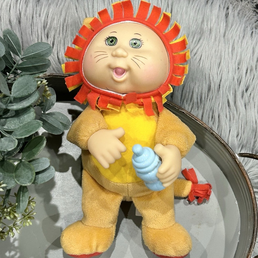 Cabbage Patch Kids Lion 10" Plush Doll Coward Wizard Of Oz Blue Bottle Stuffed